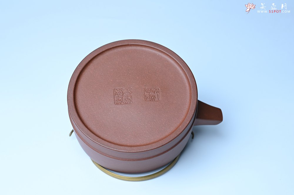 紫砂壶图片：美壶特惠 手工手制精致紫泥提梁壶 茶人醉爱 - 美壶网