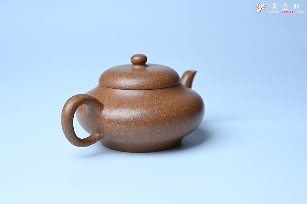 紫砂壶图片：美壶特惠 特好老段泥精致合欢壶 茶人醉爱 - 美壶网