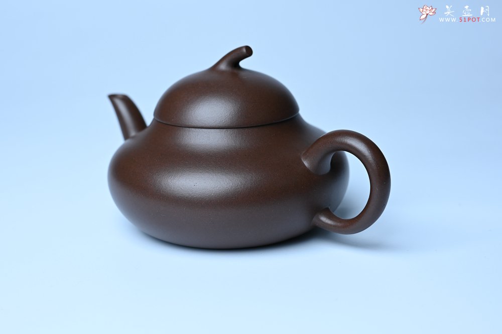 紫砂壶图片：美壶特惠 特好老紫泥茄段梨形壶 茶人醉爱 - 美壶网