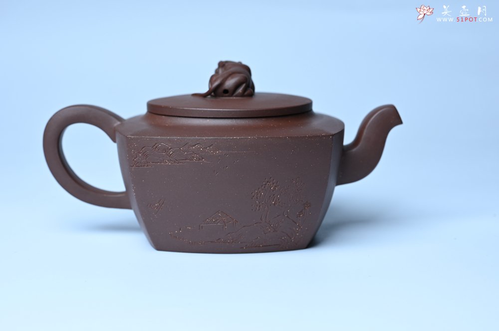 紫砂壶图片：美壶年底特惠 精工卧虎藏龙壶 难度大 茶人醉爱 - 美壶网