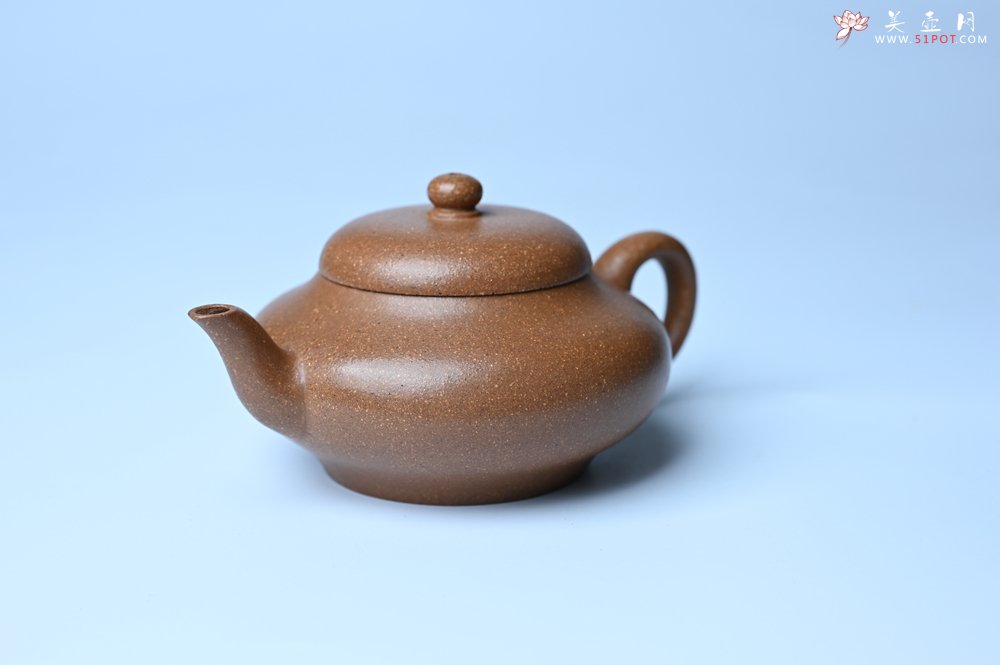 紫砂壶图片：美壶特惠 特好老段泥精致合欢壶 茶人醉爱 - 美壶网