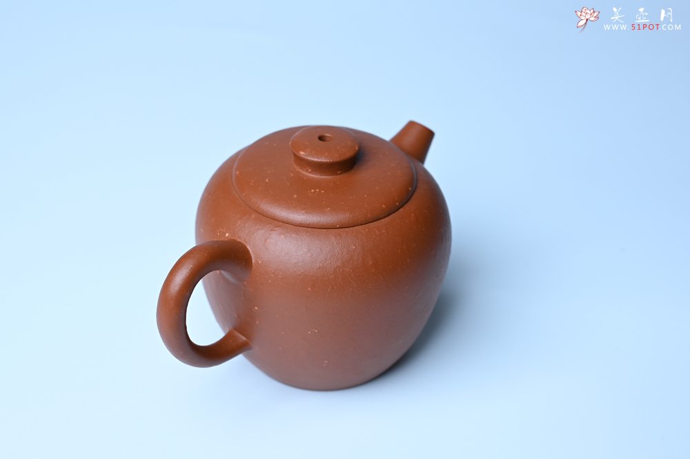 紫砂壶图片：美壶特惠 精品粗砂红泥巨轮壶 茶人醉爱 - 美壶网