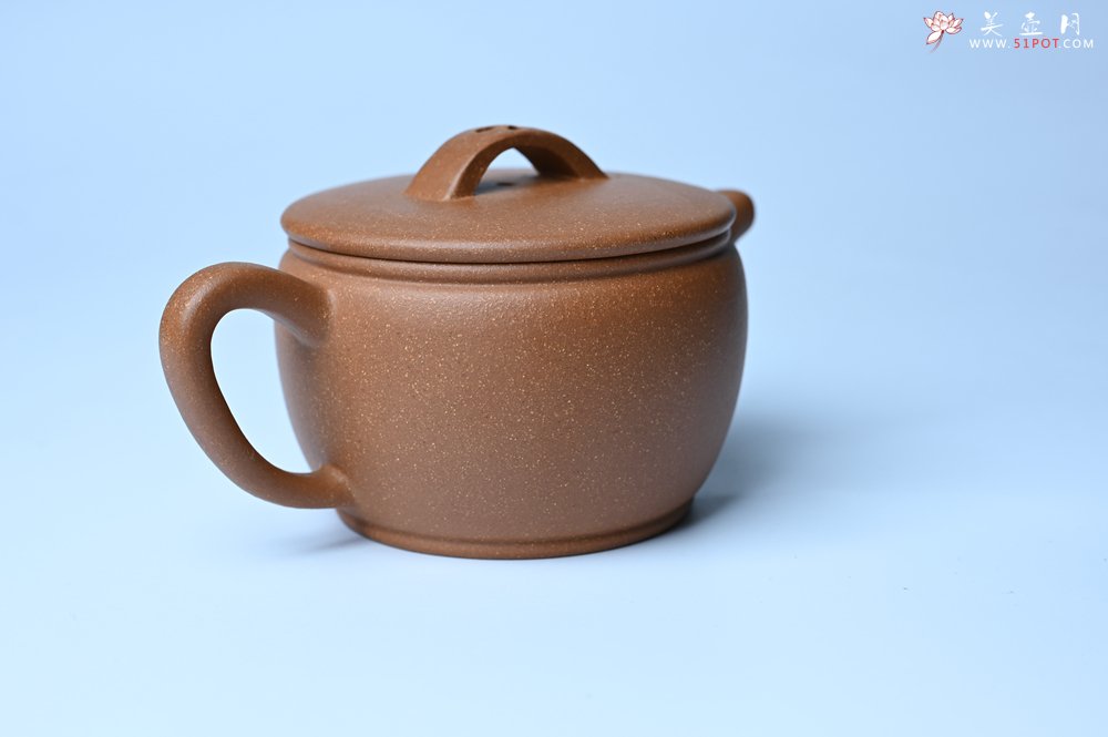 紫砂壶图片：美壶特惠 精致黄降坡泥汉瓦壶 茶人醉爱 - 美壶网