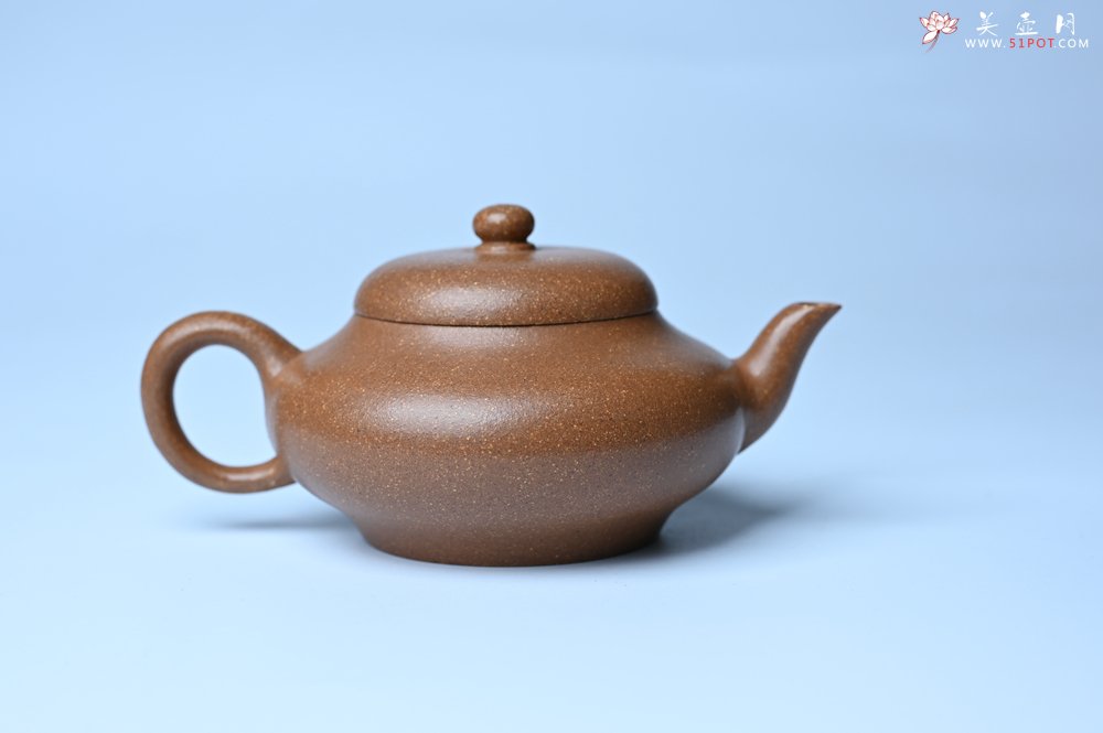 紫砂壶图片：美壶特惠 特好老段泥精致合欢壶 茶人醉爱 - 美壶网