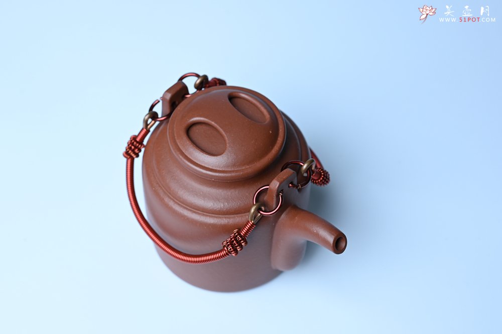 紫砂壶图片：美壶特惠 特好红皮龙精工洋桶壶 茶人醉爱 - 美壶网