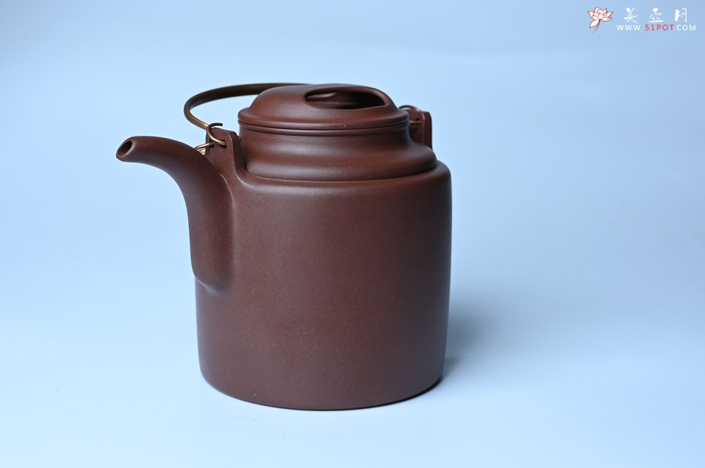 紫砂壶图片：实力派工艺师吕旭莹全手工演绎洋桶壶 大品难度大 资深壶友看过来 - 美壶网