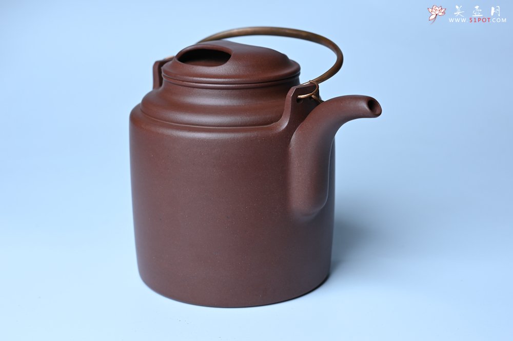 紫砂壶图片：实力派工艺师吕旭莹全手工演绎洋桶壶 大品难度大 资深壶友看过来 - 美壶网