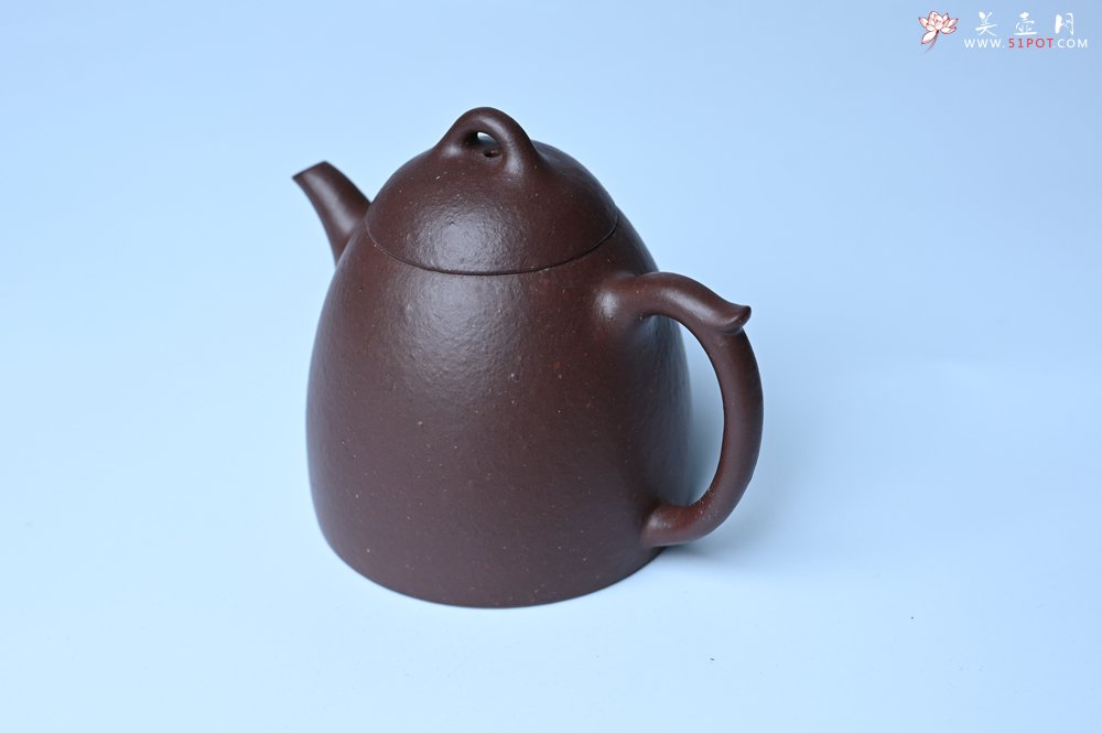 紫砂壶图片：美壶特惠 特好手磨料老紫泥秦权 茶人醉爱 - 美壶网