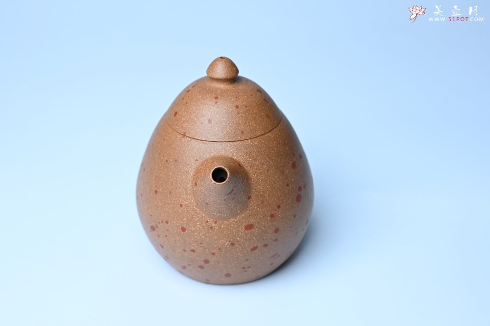 紫砂壶图片：美壶特惠 特好桃花段泥龙蛋紫砂壶 茶人醉爱 - 美壶网