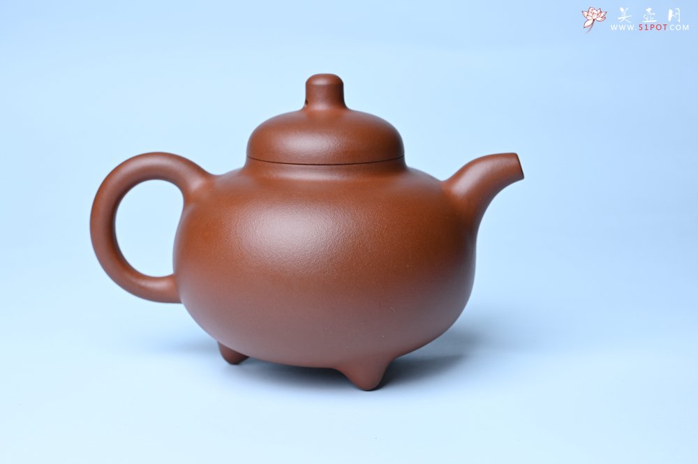 紫砂壶图片：潜力股周小培老师 老师家藏黄龙山一号井小红泥 全手工乳鼎壶 - 美壶网