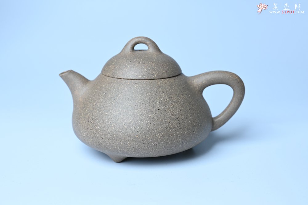 紫砂壶图片：美壶特惠 特好松花段泥精工乳瓢茶壶 茶人醉爱 - 美壶网