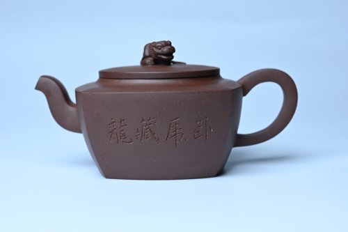 美壶定制紫砂壶 美壶年底特惠 精工卧虎藏龙壶 难度大 茶人醉爱 原矿紫泥