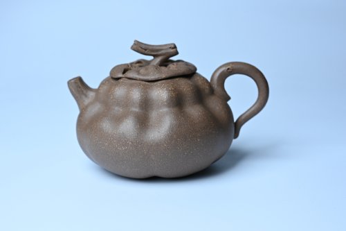 美壶定制紫砂壶 美壶特惠 精致卡盖全手工老青段仿生小花货柿子壶 茶人醉爱 青段