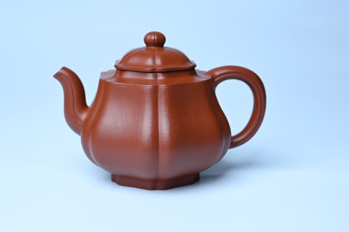 美壶定制老师紫砂壶 美壶特惠 老朱泥高菱壶 茶人醉爱 原矿朱泥