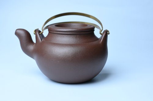 美壶定制老师紫砂壶 美壶特惠 手工手制精致老紫泥提梁壶 茶人醉爱 原矿紫泥