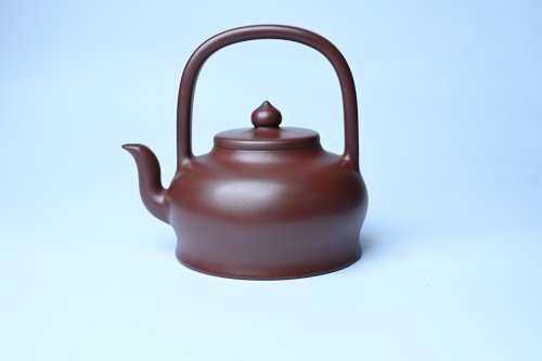 周小培紫砂壶 潜力股周小培老师 4号井深井红皮龙 超精致全手工天星提梁壶 红皮龙