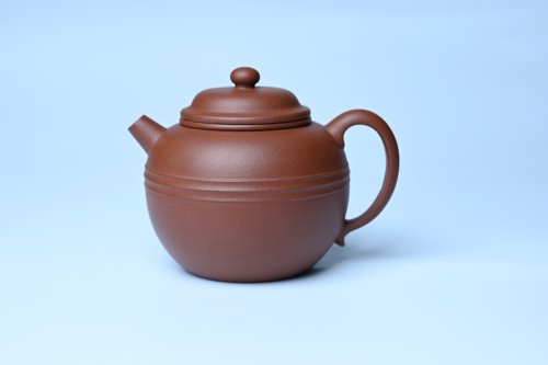 王静然紫砂壶 美壶特惠 精致老清水泥腰线巨轮壶 茶人醉爱 原矿清水泥