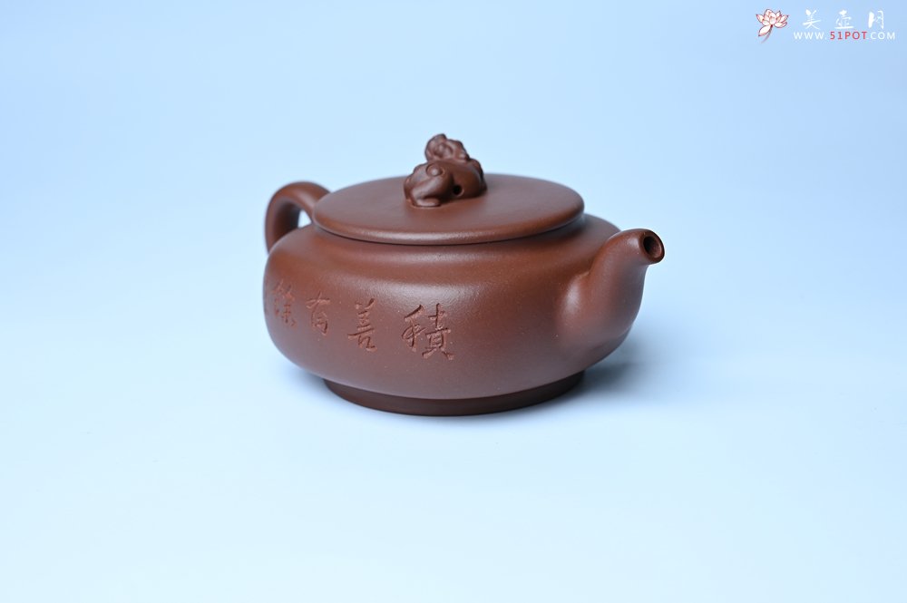 紫砂壶图片：美壶特惠 精致优质紫泥祥瑞壶 难度大 茶人醉爱 - 美壶网