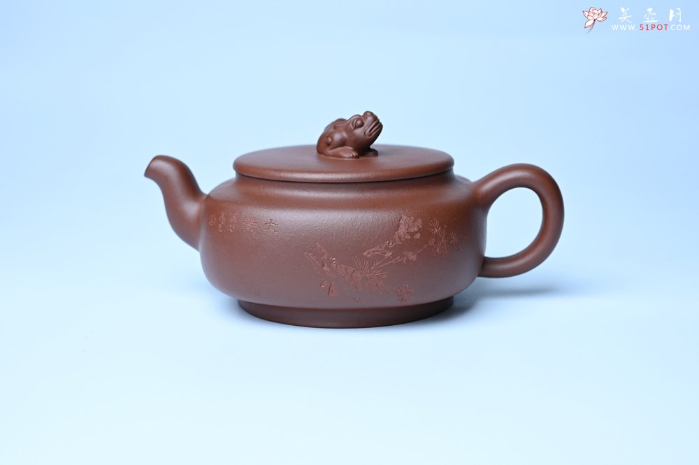 紫砂壶图片：美壶特惠 精致优质紫泥祥瑞壶 难度大 茶人醉爱 - 美壶网
