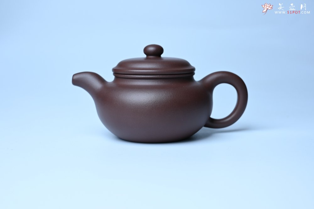 紫砂壶图片：潜力股周小培 特好老底槽青全手工仿古壶 茶人醉爱 - 美壶网