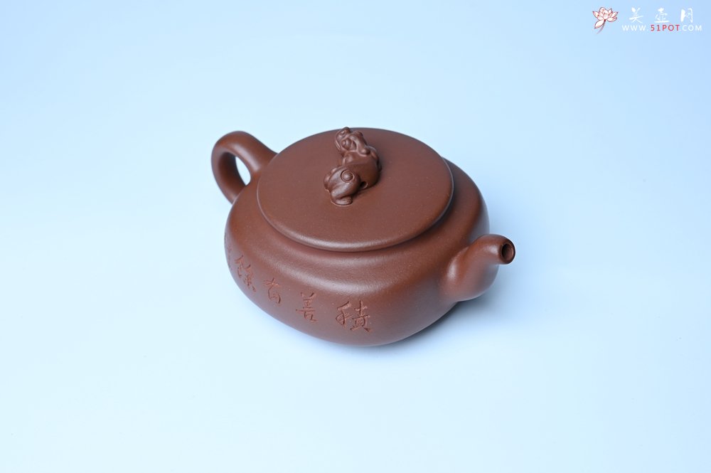 紫砂壶图片：美壶特惠 精致优质紫泥祥瑞壶 难度大 茶人醉爱 - 美壶网