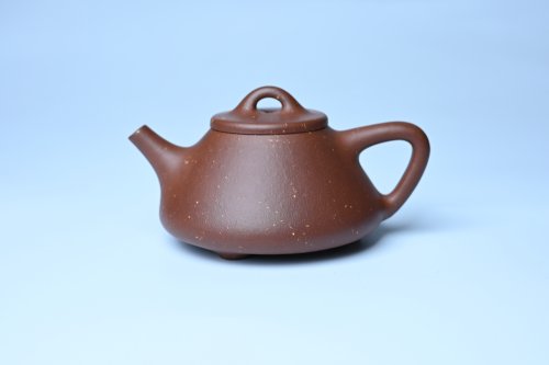 王静然紫砂壶 美壶特惠 精致特好紫玉金砂子冶石瓢 做工和泥料不输千元作品 原矿紫泥
