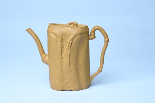 美壶定制老师紫砂壶 美壶特惠 黄金段泥全手工君竹壶 茶人醉爱 黄金段