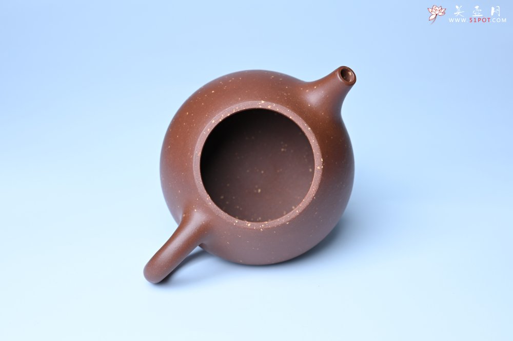 紫砂壶图片：美壶特惠 精致特好紫玉金砂满瓢景舟石瓢壶 做工和泥料不输千元作品 - 美壶网