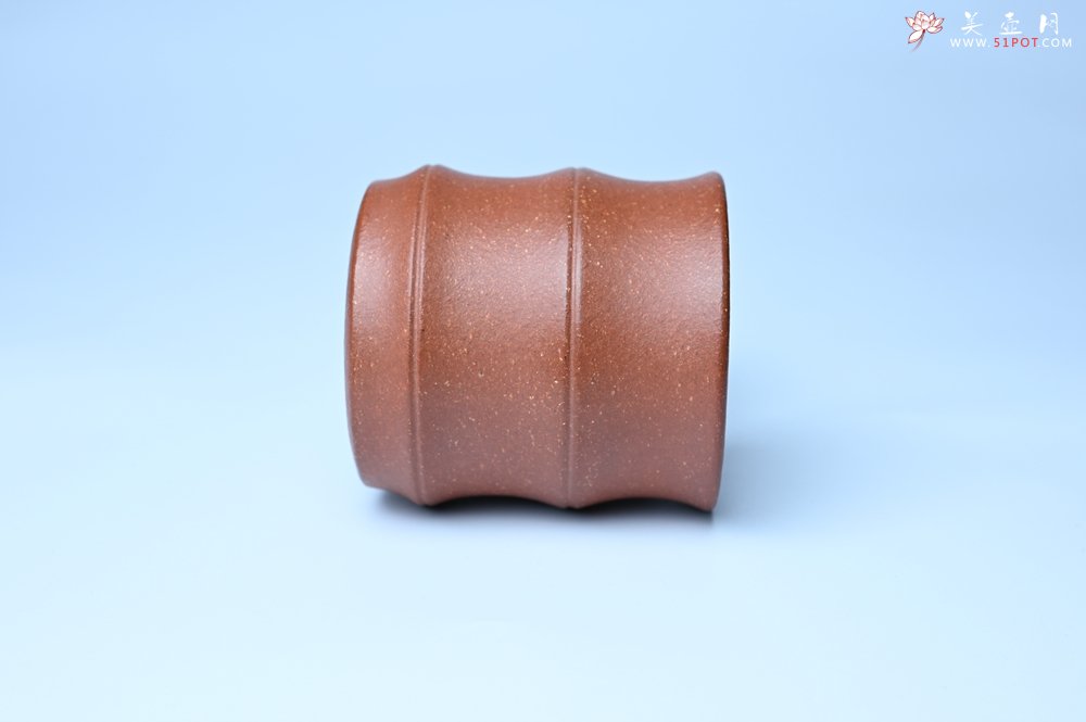 紫砂壶图片：美杯特惠 精致厚实特好降坡泥竹节主人杯 - 美壶网