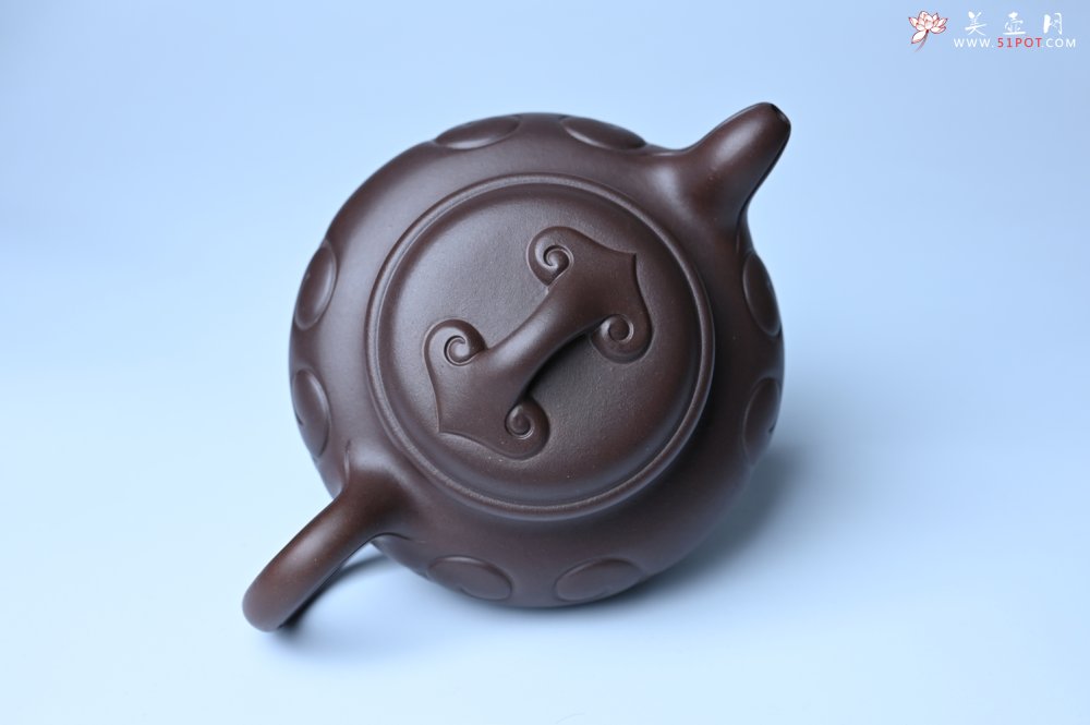 紫砂壶图片：美壶特惠 精致特好老紫泥仿古如意壶 茶人醉爱 - 美壶网