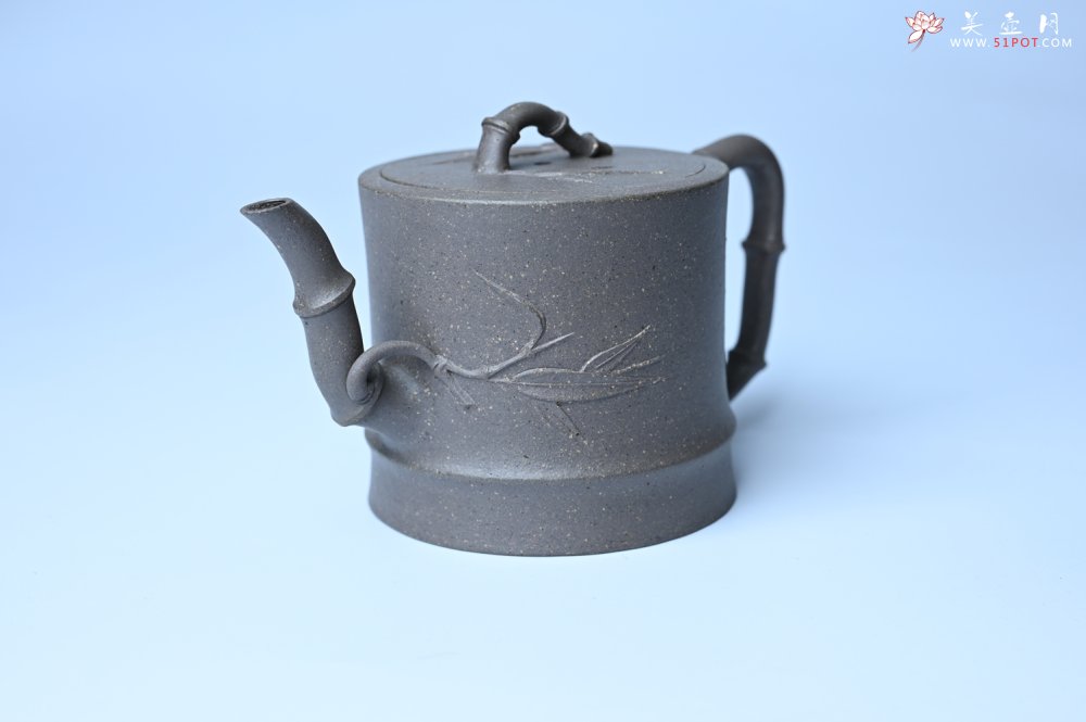 紫砂壶图片：美壶特惠 精致特好青段泥竹段壶 矿物质丰富 茶人醉爱 - 美壶网