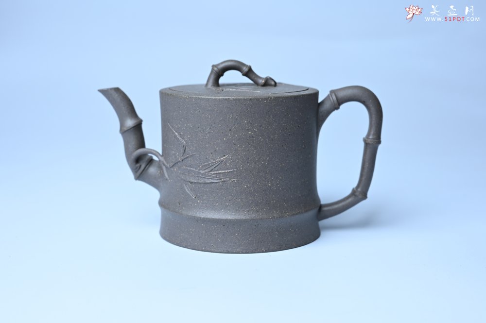 紫砂壶图片：美壶特惠 精致特好青段泥竹段壶 矿物质丰富 茶人醉爱 - 美壶网