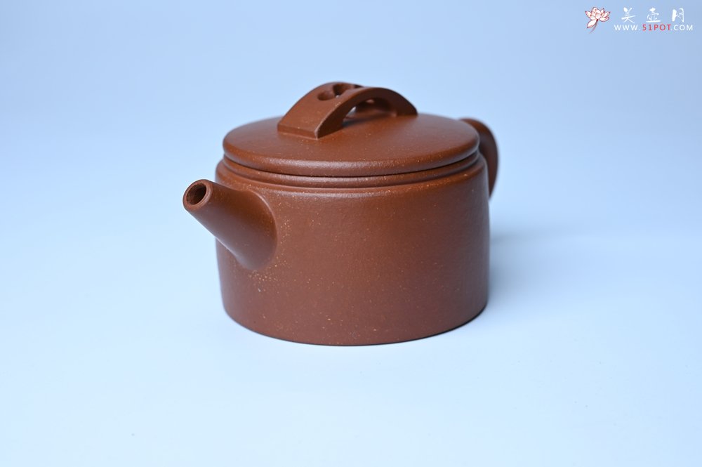 紫砂壶图片：潜力股周小培全手工演绎特好降坡泥汉瓦壶 大口盖 - 美壶网
