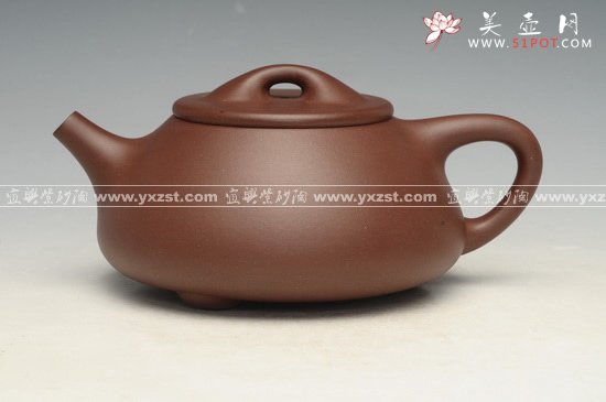 紫砂壶图片：满盖石瓢 - 美壶网