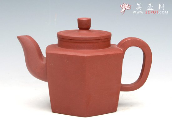 紫砂壶图片：六方老壶（底槽清）400ML - 美壶网