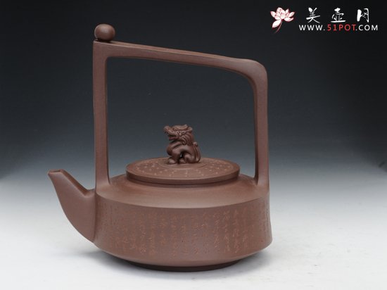 紫砂壶图片：天龙顶珠 - 美壶网