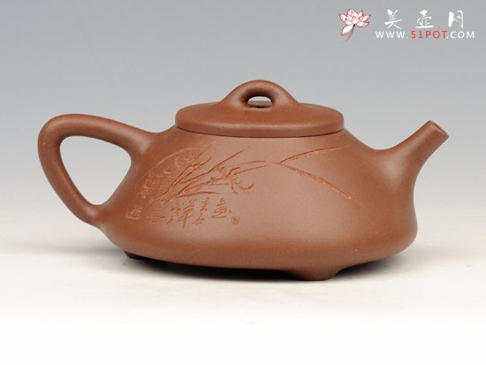 紫砂壶图片：子冶石瓢(全手工) - 美壶网