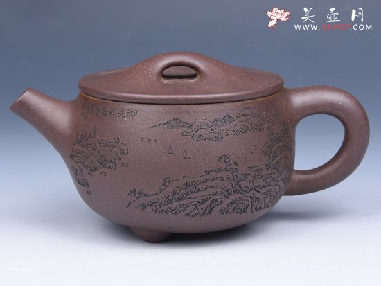 紫砂壶图片：  大口石瓢 - 美壶网