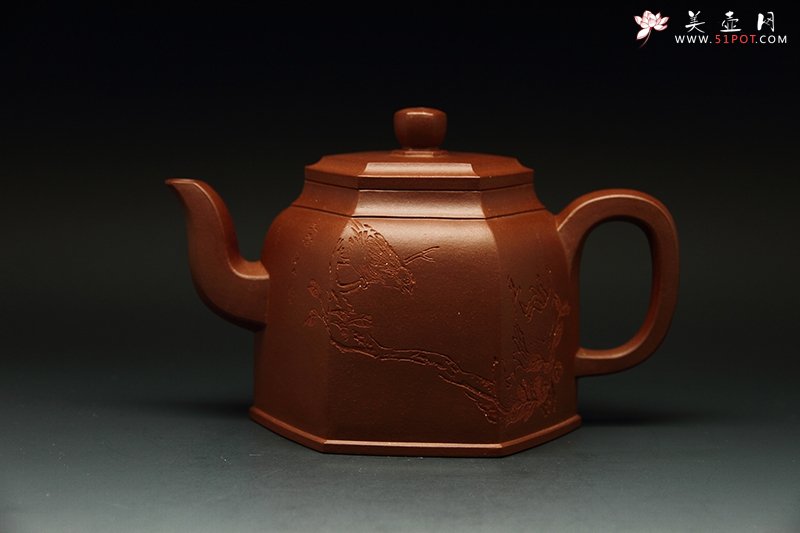 紫砂壶图片：金钟六方 - 美壶网