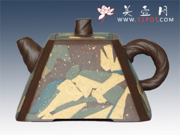 紫砂壶图片：晶韵贴泥 - 美壶网