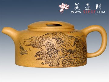 紫砂壶图片：牛盖莲子 - 美壶网