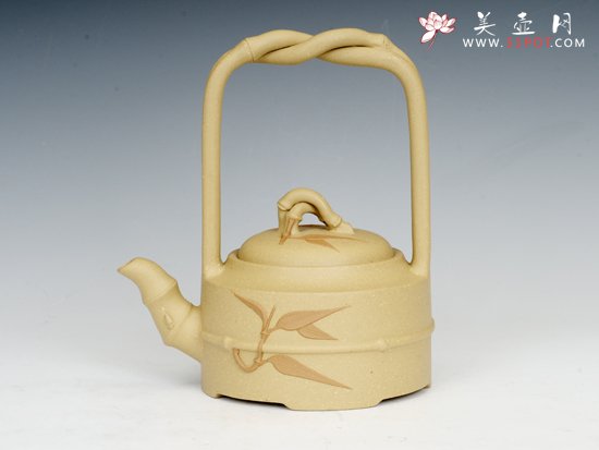 紫砂壶图片：千竹提梁 - 美壶网