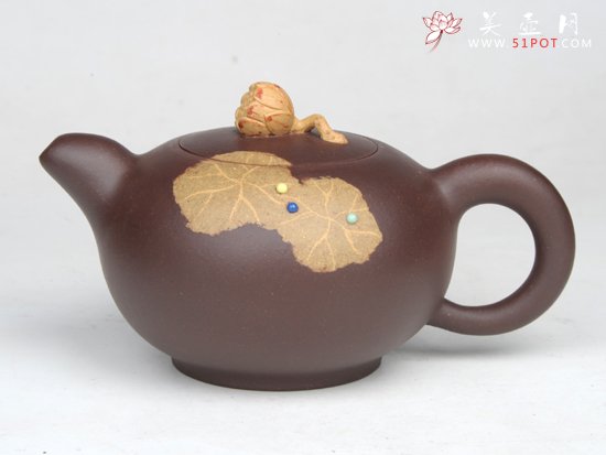 紫砂壶图片：雨露  300CC... - 美壶网