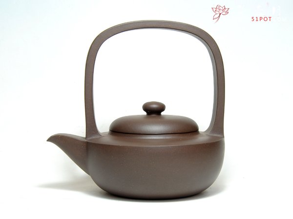 紫砂壶图片：碧玉提梁 - 美壶网