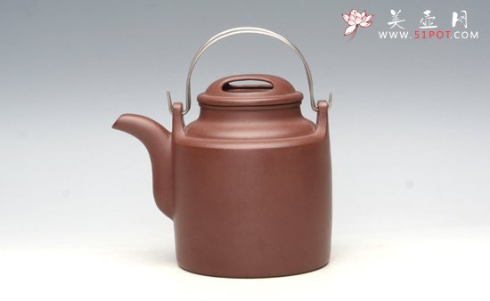 紫砂壶图片：洋桶400紫泥 - 美壶网