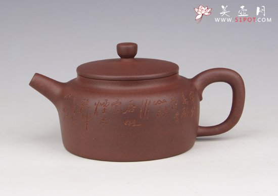 紫砂壶图片：桑扁(全手工) - 美壶网