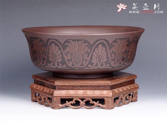 紫砂壶图片：陶刻水洗 - 美壶网