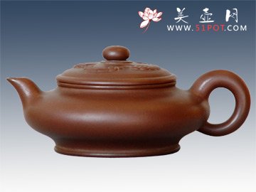 紫砂壶图片：如意水扁 - 美壶网