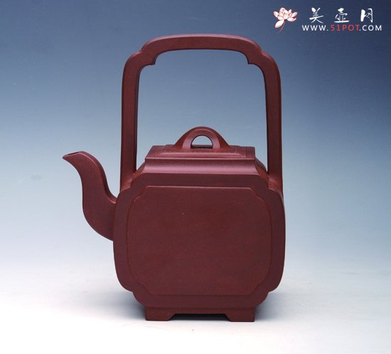 紫砂壶图片：四方提梁 - 美壶网