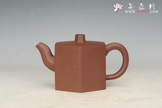 紫砂壶图片：六方壶 2011年11月荣获2011第十三届中国（国家级）工艺美术大师精品博览会金奖 - 美壶网